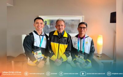 Keberangkatan Presiden Majlis Olimpik Kebangsaan Negara Brunei Darussalam Ke Tempat Penginapan Atlet Angkat Berat, Olahraga dan Renang