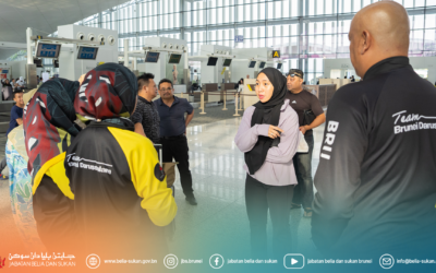 Rombongan pertama (ACDM, Ketua Urus setia & LO1) Belayar bagi Kontinjen Negara Brunei Darussalam Ke Temasya Sukan Malaysia (SUKMA) XXII, Selangor 2026.