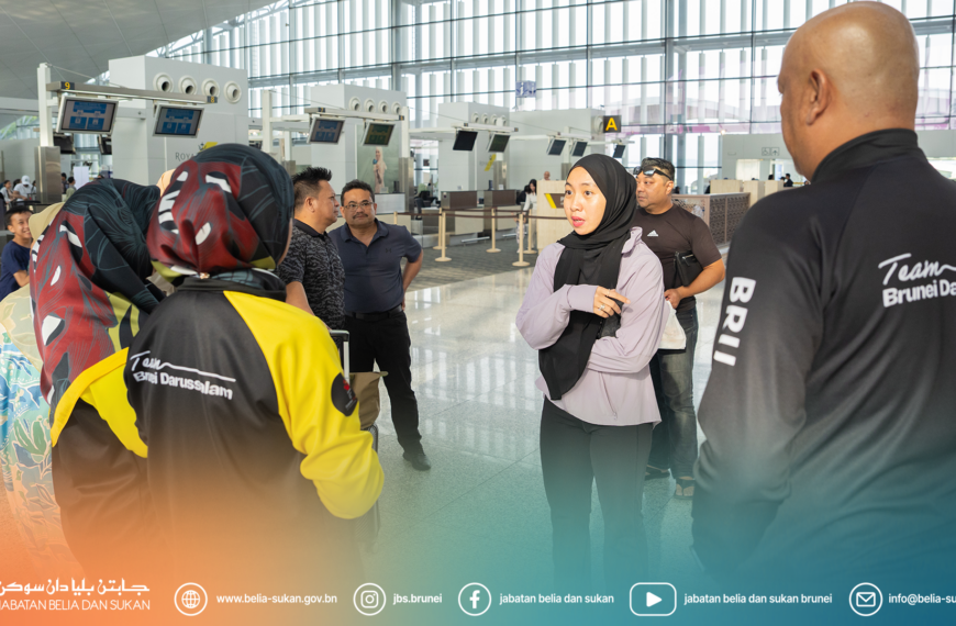 Rombongan pertama (ACDM, Ketua Urus setia & LO1) Belayar bagi Kontinjen Negara Brunei Darussalam Ke Temasya Sukan Malaysia (SUKMA) XXII, Selangor 2026.
