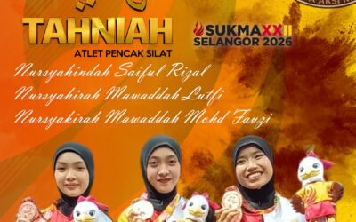 Ucapan Tahniah Atlet-Atlet Pasukan Pencak Silat Meraih Pingat Gangsa Dalam Acara Regu Wanita