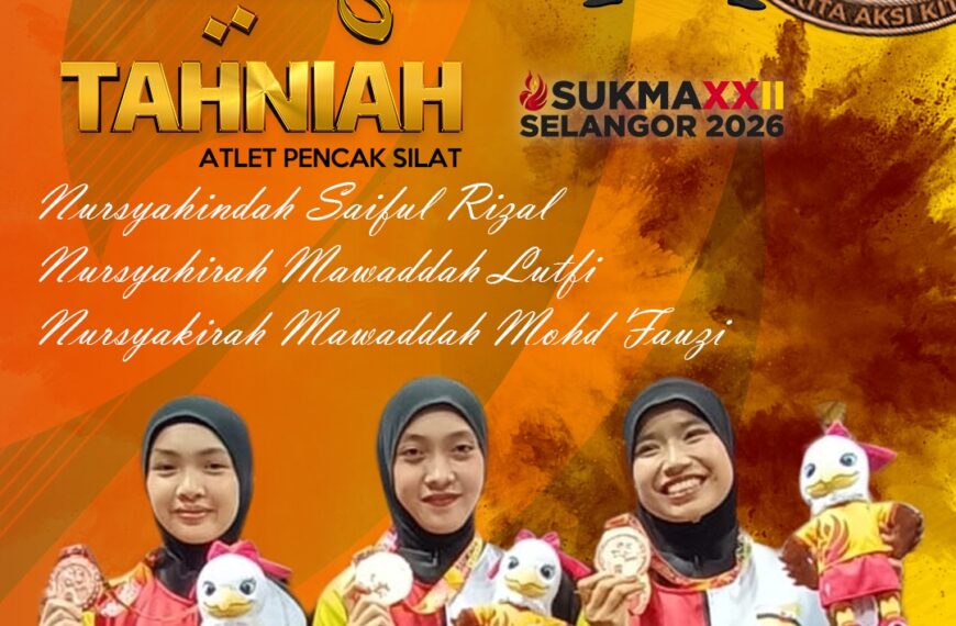Ucapan Tahniah Atlet-Atlet Pasukan Pencak Silat Meraih Pingat Gangsa Dalam Acara Regu Wanita