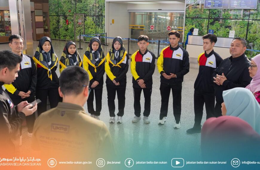 Upacara Selamat Belayar Rombongan Keenam Kontinjen Negara Brunei Darussalam Ke Sukan Malaysia XXII Selangor 2026