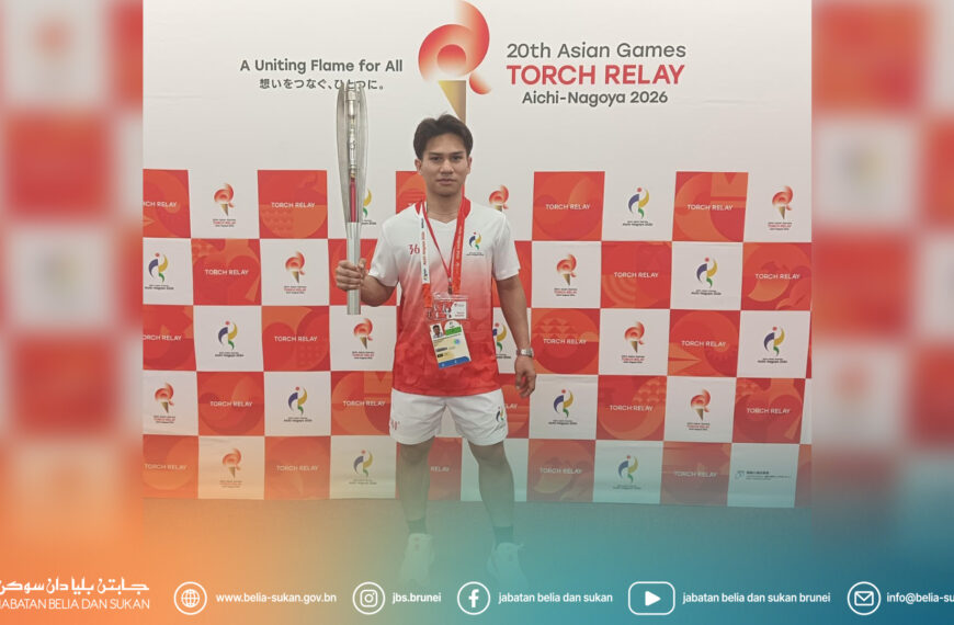 Atlet Wushu Negara Brunei Darussalam telah menyertai 20th Asian Games Torch Relay Aichi-Nagoya 2026 bertempat  di Kamitatesugi-cho, Higashi-ku, Nagoya, Aichi.