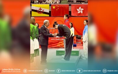 Atlet Wushu Negara Dayang Basma Lachkar Berjaya Meraih Pingat Gangsa
