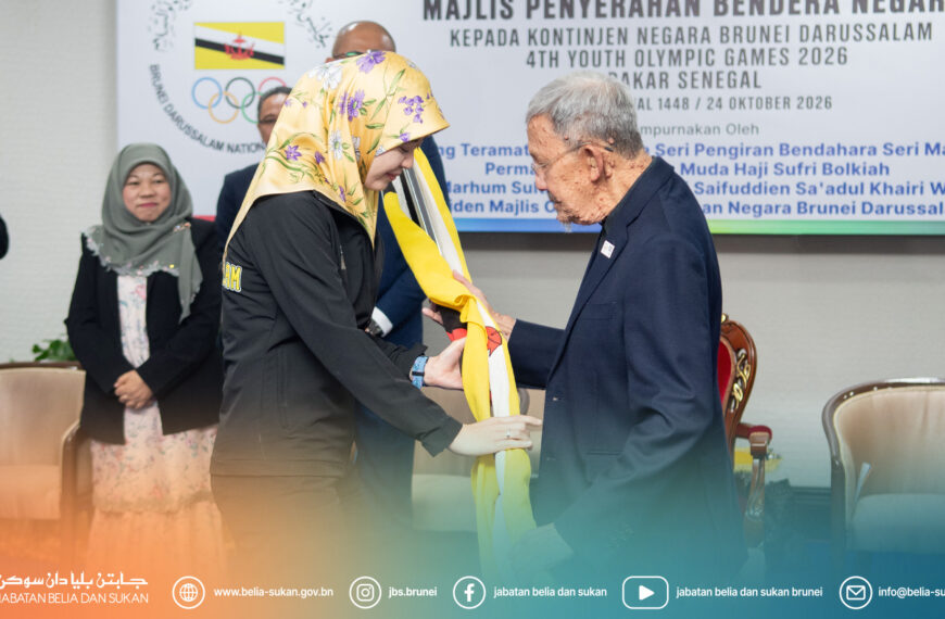 MAJLIS PENYERAHAN BENDERA NEGARA KEPADA KONTINJEN NEGARA BRUNEI DARUSSALAM KE SUKAN BELIA OLIMPIK KE-4 2026, DAKAR, SENEGAL